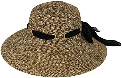 HBY Miami Wide Brim Toyo Braid Hat-Coffee