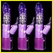 Pearl Rabbit Vibrator with Rotation & Vibration Purple