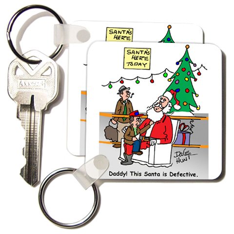 Dale Hunt about Department Store Santas during Christmas - Set Of 4 Key Chains