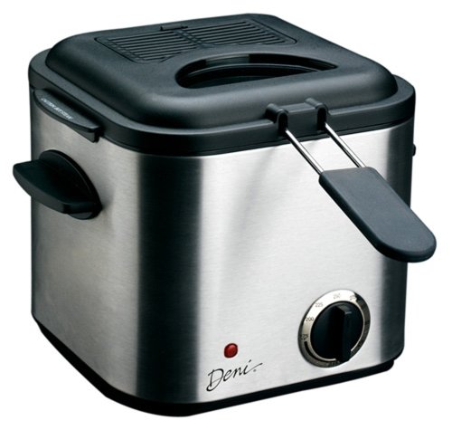 Deni 9301 Mini 840-Watt 1-1/4-Quart Stainless-Steel Deep Fryer