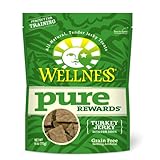 Wellness Pure Rewards Turkey Jerky Dog Treats, 6-Ounce Pouch