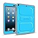 Fintie iPad mini 3/2/1 Case - CaseBot [Tuatara] [Supporting Touch ID] Rugged Unibody Hybrid Full Protective Cover with Built-in Screen Protector and Impact Resistant Bumper, Lifetime Warranty, Blue
