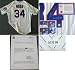 Kerry Wood Cubs Majestic White Pinstripe 2004 Game Used Home Jersey - Chicago Cubs MLB Baseball