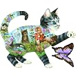 Kittens Delight Shaped Jigsaw Puzzle by Giordano Studios 900+100pc