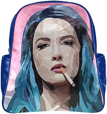 Seallm Unisex Halsey Electropop Singer Art Blue Multi Pocket Backpack