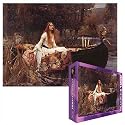 Jigsaw Puzzle by John William Waterhouse, The Lady of Shalott, 1888, 26.5 in X 19.25 in. Ships same day.