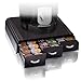 Mind Reader 'Anchor' Triple Drawer single serve coffee pod holder, Black