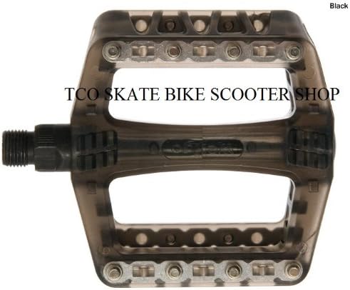 Wellgo BMX Pedals Translucent Black Loose Ball 9/16"