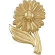14K Yellow Gold Flower Brooch
