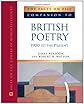 The Facts on File Companion to British Poetry: 1900 to the Present (Companion to Literature)