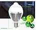 Roybens E27 Based 5W AC 85-265V PIR Infrared Motion Detection Sensor Light Sensor LED Bulb Auto Switch Energy Saving Night Lamp Indoor Lighting Pure White
