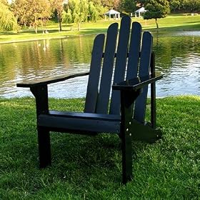 Shine Company 4618BK Marina Adirondack Chair