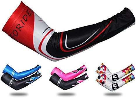 1 Pair of KINGSR Cycling Arm Warmers Cuff Sleeve Covers UV Sun Protection
