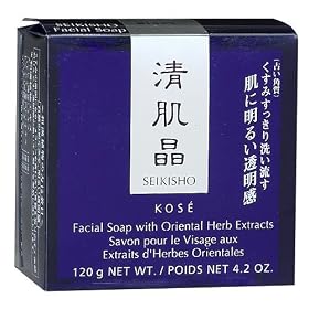 Seikisho Facial Soap with Oriental Herb Extracts 4.2 oz (120 g)