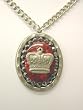 Rocker Jewelry Metal, Stone and Crystal Rock Royalty Crown Pendant Unisex Rocker Necklace