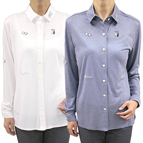 ピッコーネ スタジオ ピッコーネ STUDIO PICONE レディース シャツ ブラウス 長そで テンセル ホワイト(白)/ブルー サイズ：38(M/9号)/40(L/11号) (pico-w16aw10s)