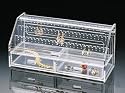 Earring Holder-Clear Acrylic-Holds 37 Pairs! (Clear) (10"W x 3 7/8"D x 4 1/2"H)