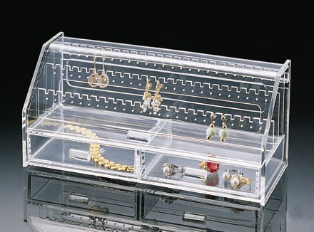 Acrylic Earring Keeper - Holds 37 Pair