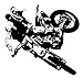 Motocross Wandtattoo MX Rider Wandaufkleber #10