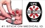Type 1 Diabetes Medical ID Tags 5-pack