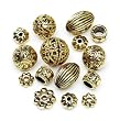 Darice B.V. Assorted Cast Spacers, Gold, 40 Pc Pkg