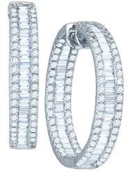 3.52CTW DIAMOND FASHION HOOPS