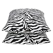 Zebra Safari 2-pc. Pillowcase Set - Black/White (Standard)