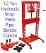 Heavy Duty 12 Ton Hydraulic Metal Shop Press Pipe Bender Bending