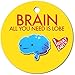 I Heart Guts Brain Lapel Pin – All You Need Is Lobe Enamel Pin – Neuroscience Gift, Brain Surgery Recovery, Mental Health Awareness, Neurologist Appreciation