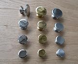 IRONMONGERY WORLDﾂｮFLAT TOP RIMMED BASE SOLID BRASS CONSTRUCTION CABINET DOOR CUPBOARD DRAWER KNOBS 
