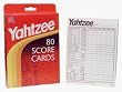 YAHTZEE 80 SCORE CARDS REFILL