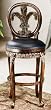 Hillsdale Fleur De Lis Triple Leaf Swivel Counter Stool 62969