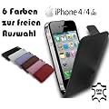 Originale Cadorabo! Aggio custodia pelle contro Iphone 4 e 4S nero