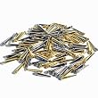 Bulk Quality Solid Brass Cribbage Pegs with a Tapered Body Design and an Easy Grip Top (50 Gold / 50 Silver)