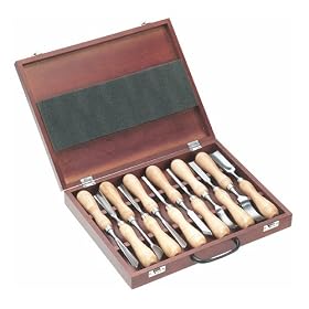 Click here to buy Grizzly H2930 12 pc. Carving Chisel Set by Grizzly.
