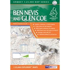 Ben Nevis and Glen Coe (Anquet Maps)