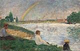 Oil Painting 'Georges Seurat The Rainbow Study For Bathers At Asnires', 10 x 16 inch / 25 x 40 cm, on High Definition HD canvas prints is for Gifts And Bar, Kids Room And Kitchen Decoration, cheapart