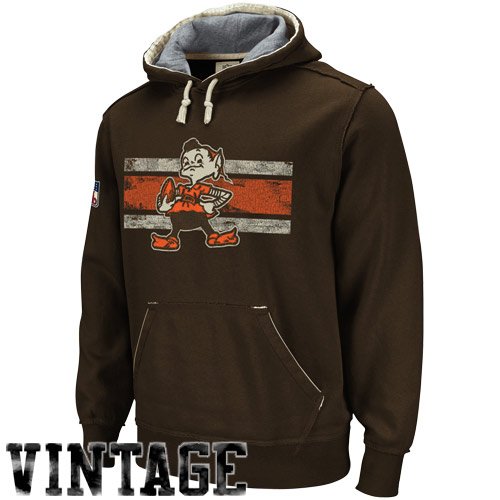 Reebok Cleveland Browns Vintage Applique Hooded Sweatshirt Small