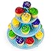 Pudgy Pedro's Blue 3 Tier Cupcake Stand Party Supplies (Polka Dot), 14 x 12