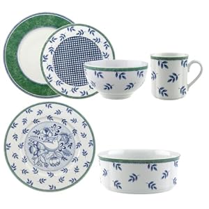 Green & Blue Switch 3 18-Piece Dinnerware