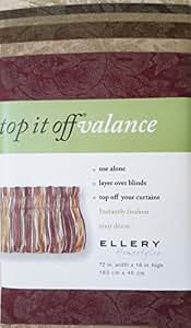 Amazon.com: Ellery Homestyles Top It Off Valance - Louise: Home & Kitchen