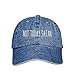 Prfcto Lifestyle Not Today Satan Dad Hat- Denim Baseball Cap- Unisex