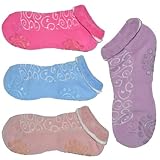 4 Pair Non Slip Cotton Yoga Socks for Women