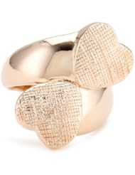 Tuleste Market Rose Gold Double Heart Ring