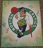 2011 Boston Celtics Team Signed Autographed 20x24 Canvas Painting Coa Matching Numbers Rare O,neal Rondo