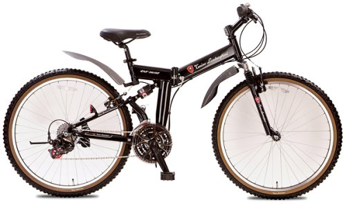 ランボルギーニ LAM2618-OT ブラック 26インチWサス18段アルミ折畳自転車