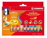 Stabilo 880/10-2 Multitalent-Stift woody 3 in 1 Multitalent-Stift woody 3 in 1, Kartonetui mit 10 Stiften und 1 Spitzer