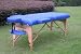 77 Long 3 Pad Blue Portable Massage Table with Free Adjustable Head Rest and Carry Case