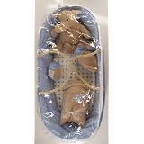Minkie Dot Moses Basket Blue by 