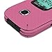 Skinomi Pink Carbon Fiber Full Body Skin Compatible with Samsung Gusto 3 (Full Coverage) TechSkin with Anti-Bubble Clear Film Screen Protector